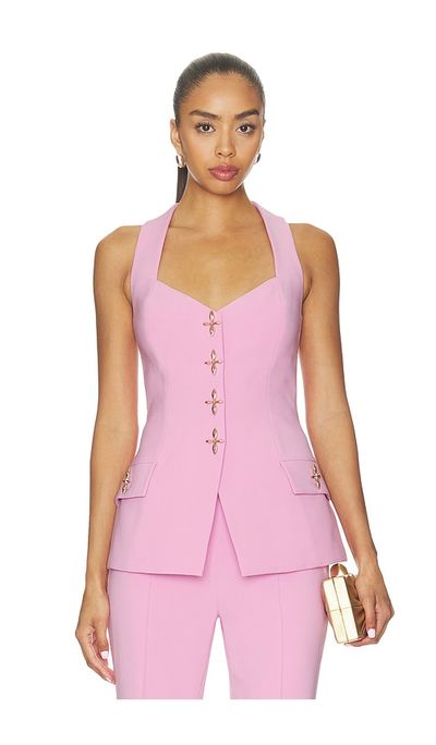 Nadine Merabi Nadine Merabi Zoe Pink Waistcoat