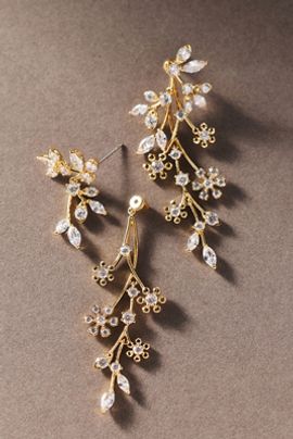 NADRI Baby's Breath Front-Back Earrings