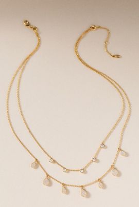 NADRI Bezel Pave Layering Necklace
