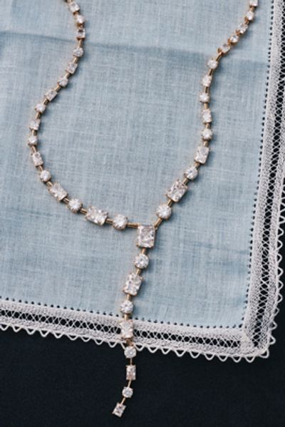 NADRI Charli Baguette Lariat Necklace