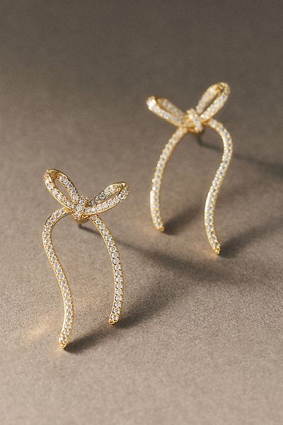 NADRI In The Air Bow Jacket Earrings