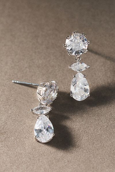 NADRI Kai Mixed Crystal Drop Earrings