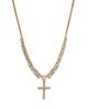 Nadri Nadri Astrid Cubic Zirconia Cross Statement Necklace, 15-18 - 1