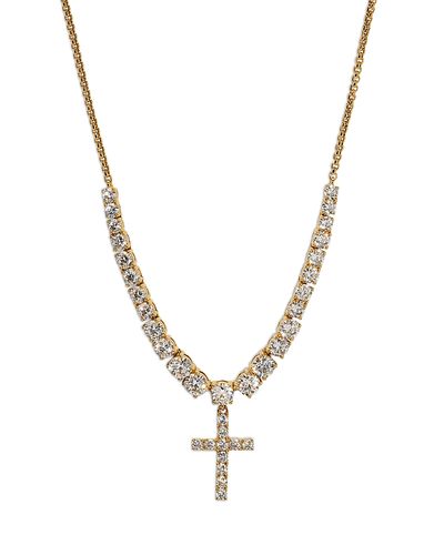 Nadri Nadri Astrid Cubic Zirconia Cross Statement Necklace, 15-18