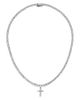 Nadri Nadri Astrid Cubic Zirconia Cross Tennis Pendant Necklace, 16 - 1