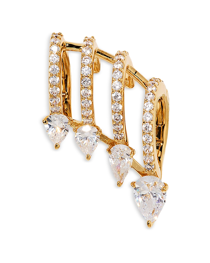 Nadri Nadri Bonne Annee Cubic Zirconia Multi Row Ear Cuff
