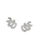Nadri Nadri Bonne Annee Pave Ribbon Stud Earrings - 1