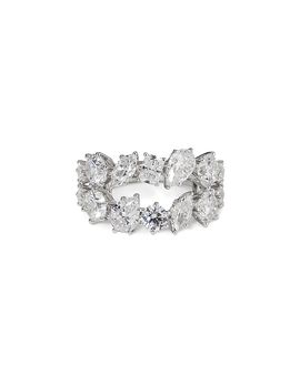 Nadri Nadri Btrx Mixed Cubic Zirconia Cocktail Ring in Rhodium Plated