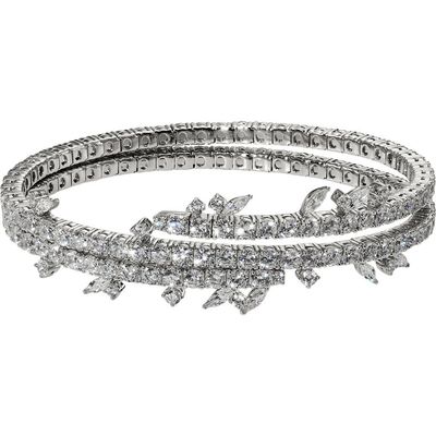 Nadri Nadri Cannes Cubic Zirconia Triple Wrap Bracelet