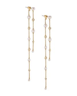Nadri Nadri Cubic Zirconia & Imitation Pearl Front to Back Earrings