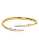Nadri Nadri Cubic Zirconia Bypass Bangle Bracelet in 18K Gold Plated - 1