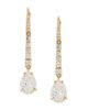 Nadri Nadri Cubic Zirconia Linear Drop Earrings in 18K Gold Plated - 1