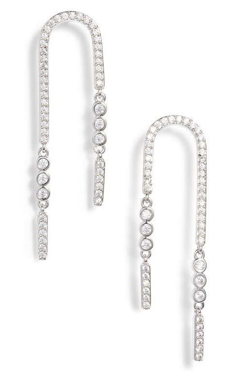 Nadri Nadri Cypher U-Shape Earrings