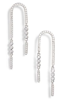 Nadri Nadri Cypher U-Shape Earrings