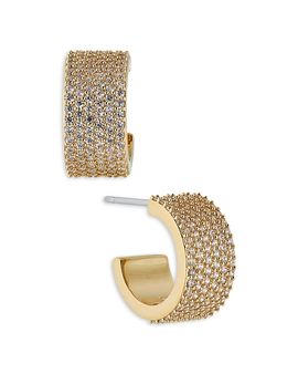Nadri Nadri Disco Chunky Pave Hoop Earrings