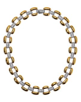 Nadri Nadri Edie Crystal Link Collar Necklace, 16