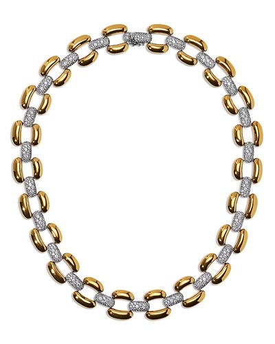 Nadri Nadri Edie Crystal Link Collar Necklace, 16