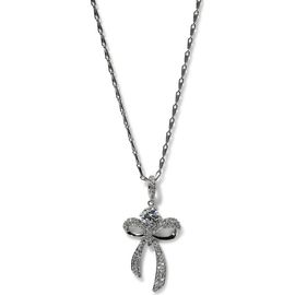 Nadri Nadri Eros Bow & Cubic Zirconia Pendant Necklace