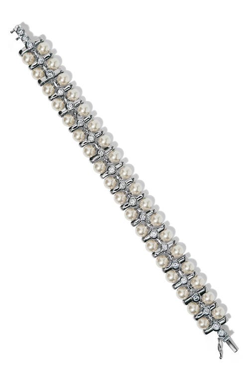 Nadri Nadri Faux Pearl & Cubic Zirconia Bracelet