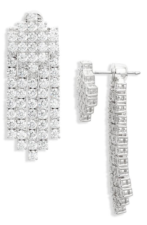 Nadri Nadri Fringe Front/Back Earrings