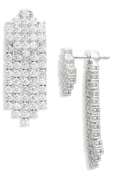 Nadri Nadri Fringe Front/Back Earrings