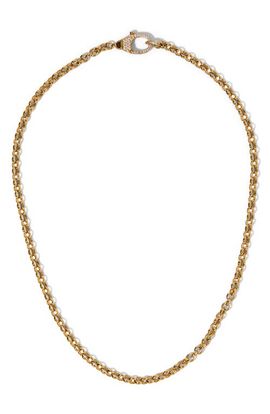 Nadri Nadri Gemini Pavé Clasp Link Chain Necklace