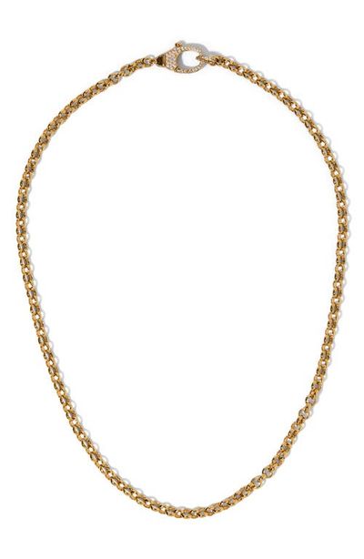 Nadri Nadri Gemini Pavé Clasp Link Chain Necklace