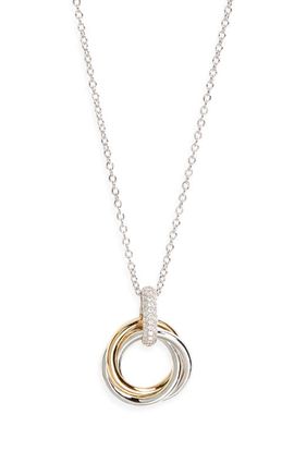 Nadri Nadri Gemini Pavé Trio Pendant Necklace
