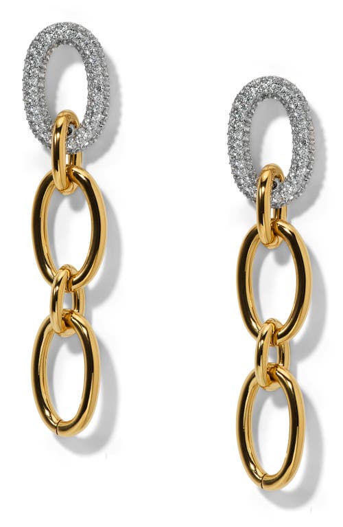 Nadri Nadri Gemini Two-Tone Pavé Drop Earrings