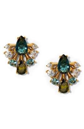 Nadri Nadri Hera Fan Stud Earrings