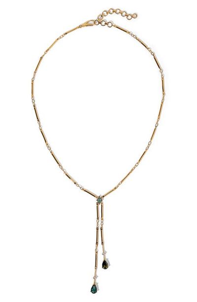 Nadri Nadri Hera Faux Lariat Necklace