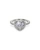 Nadri Nadri Le Bisou Cubic Zirconia Heart Halo Ring - 1