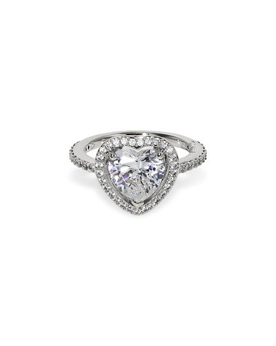 Nadri Nadri Le Bisou Cubic Zirconia Heart Halo Ring