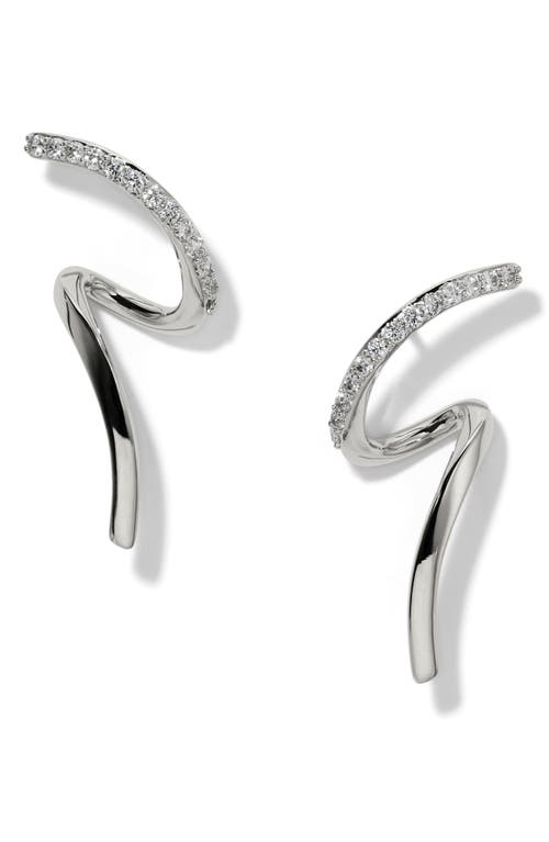 Nadri Nadri Muse Twirl Stud Earrings
