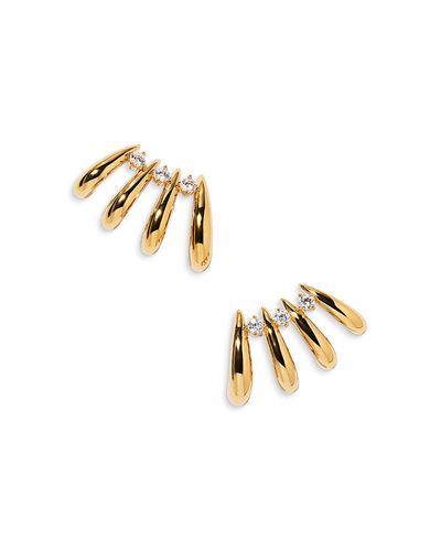 Nadri Nadri Pisa Multi Hoop Climber Earrings, 0.75L