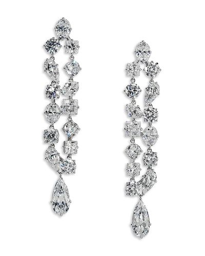 Nadri Nadri Riveria Cubic Zirconia Double Linear Earrings