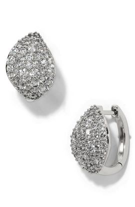Nadri Nadri Rocco Pav Hoop Earrings