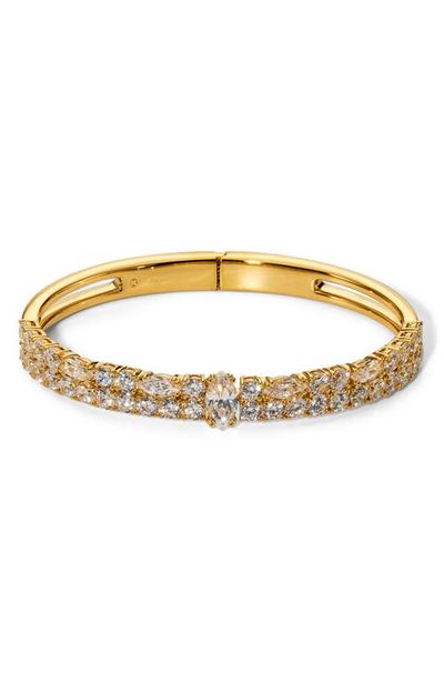 Nadri Nadri Twinnie Double Row Hinge Bangle