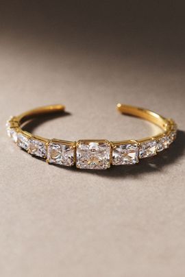 NADRI Naomi Graduated Crystal Cuff Bracelet