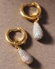 NADRI Pavé Huggie Earrings - 1
