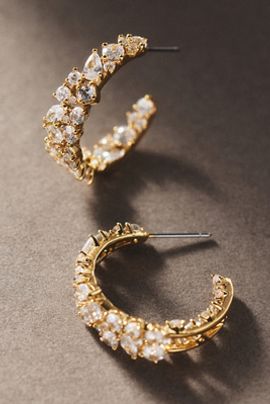 NADRI Runway Cluster Hoop Earrings