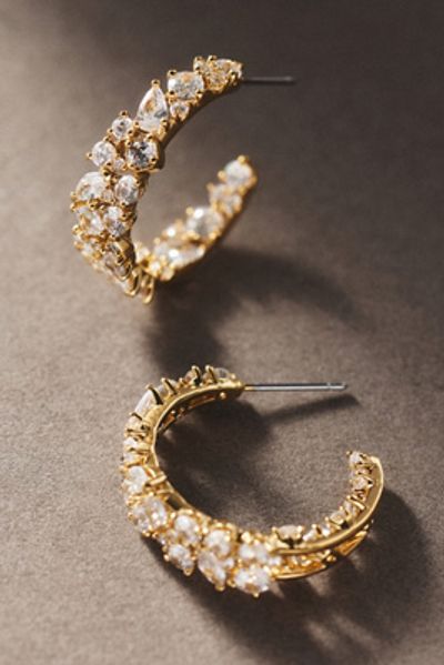 NADRI Runway Cluster Hoop Earrings