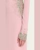 Naeem Khan Crystal Crepe Long-Sleeve Strong-Shoulder Gown - 5