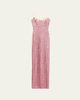 Naeem Khan Illusion Yoke Sequined Floral Applique Sleeveless Gown - 1