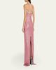 Naeem Khan Illusion Yoke Sequined Floral Applique Sleeveless Gown - 3