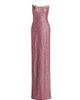 Naeem Khan Women's Floral-Appliquéd Sequined Gown - 8