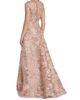 Naeem Khan Women's Floral-Embroidered Short-Sleeve Gown - 5