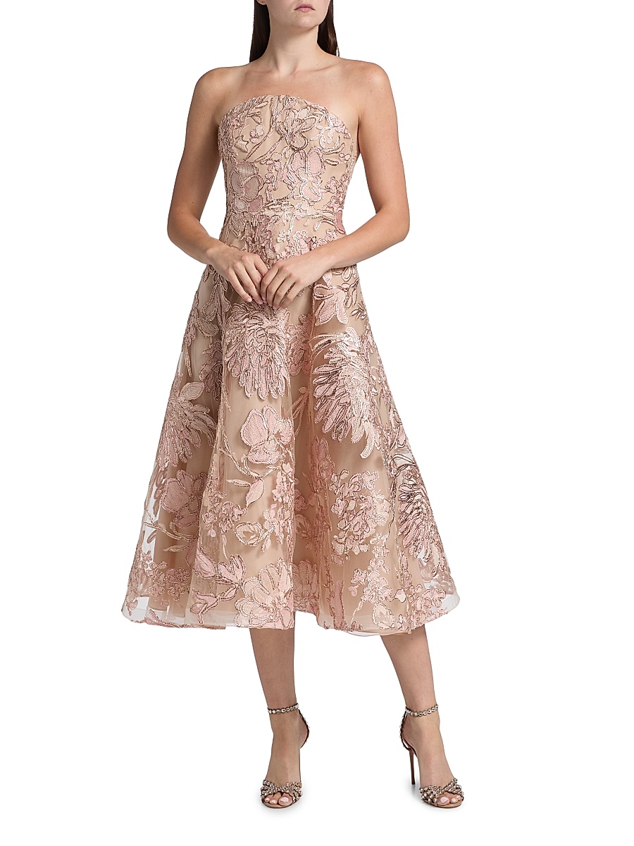 white christmas dresses Naeeh Khan Riazee Vintage Beaded Alphabet Fringe Cocktail Dress – Recess main image 0