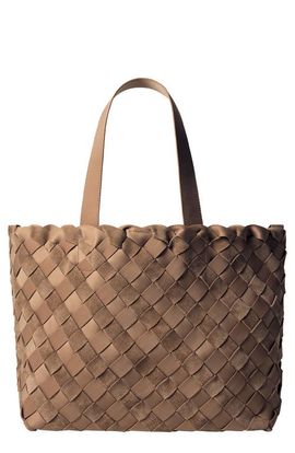 NAGHEDI NAGHEDI Como Medium Striped Woven Tote