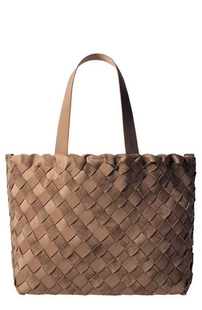 NAGHEDI NAGHEDI Como Medium Striped Woven Tote